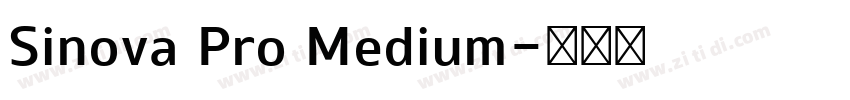 Sinova Pro Medium字体转换